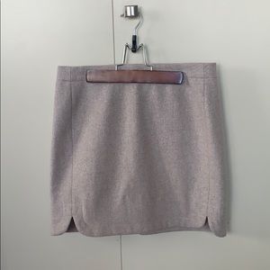 J. Crew Factory Shirttail Mini Wool Skirt